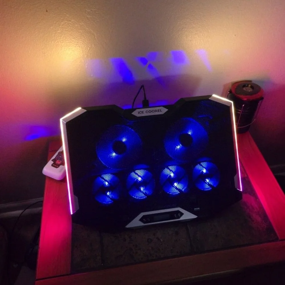ICE COOREL Laptop Cooling Pad with LED Lights